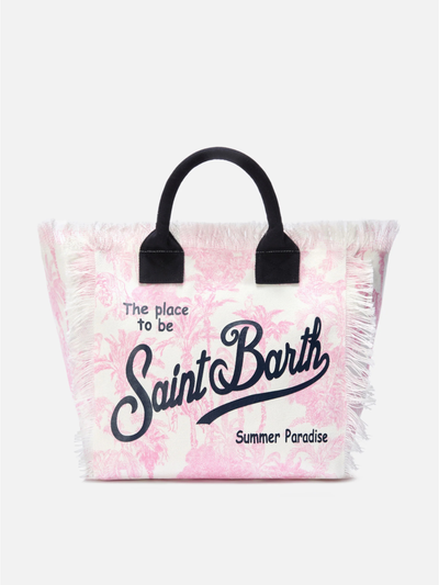 PORTO SEGRETO® - BORSA DA MARE IN COTONE ROSETTA