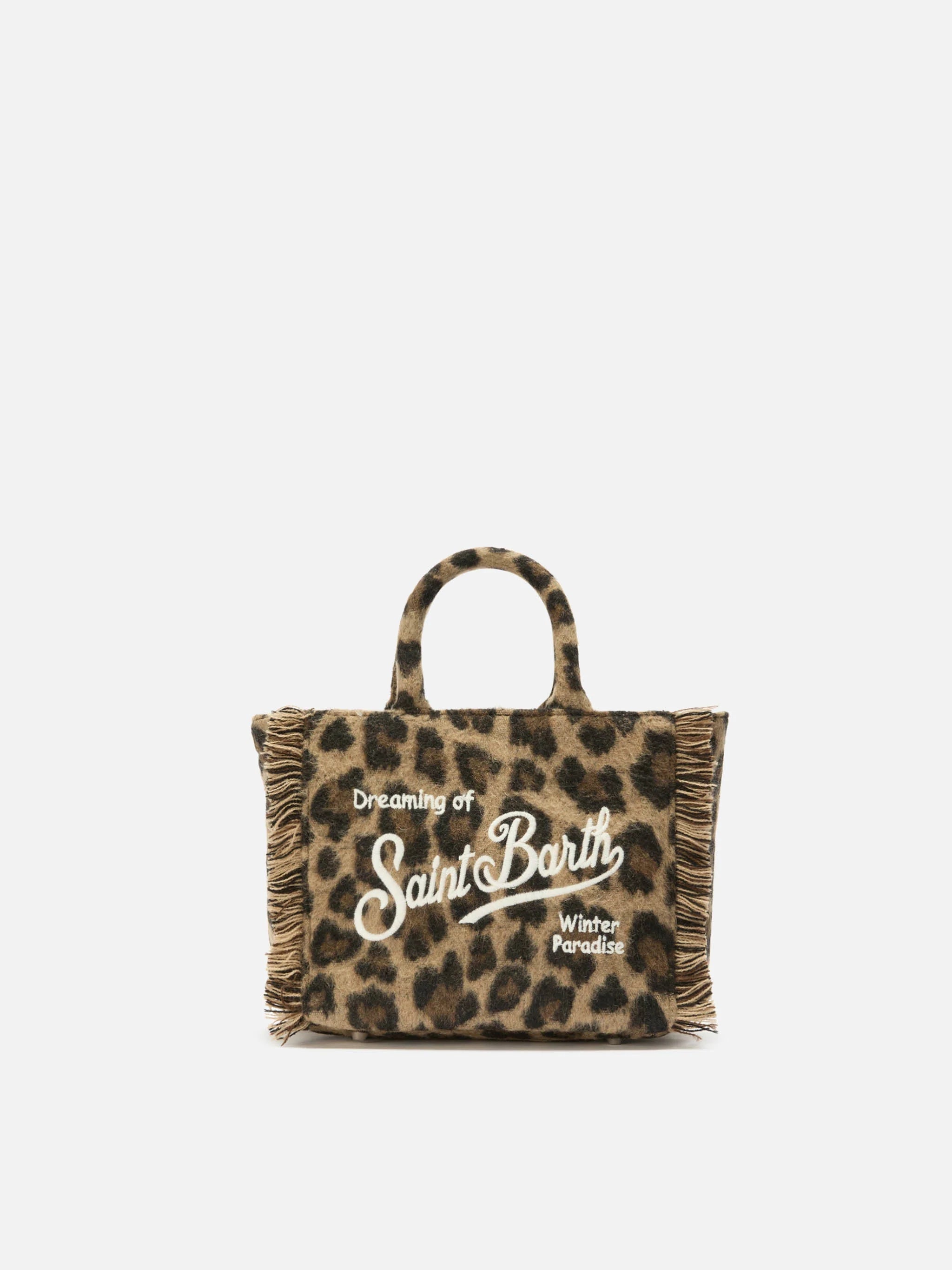 PORTO SEGRETO® - BORSA DA MARE MINI LEOPARDATA