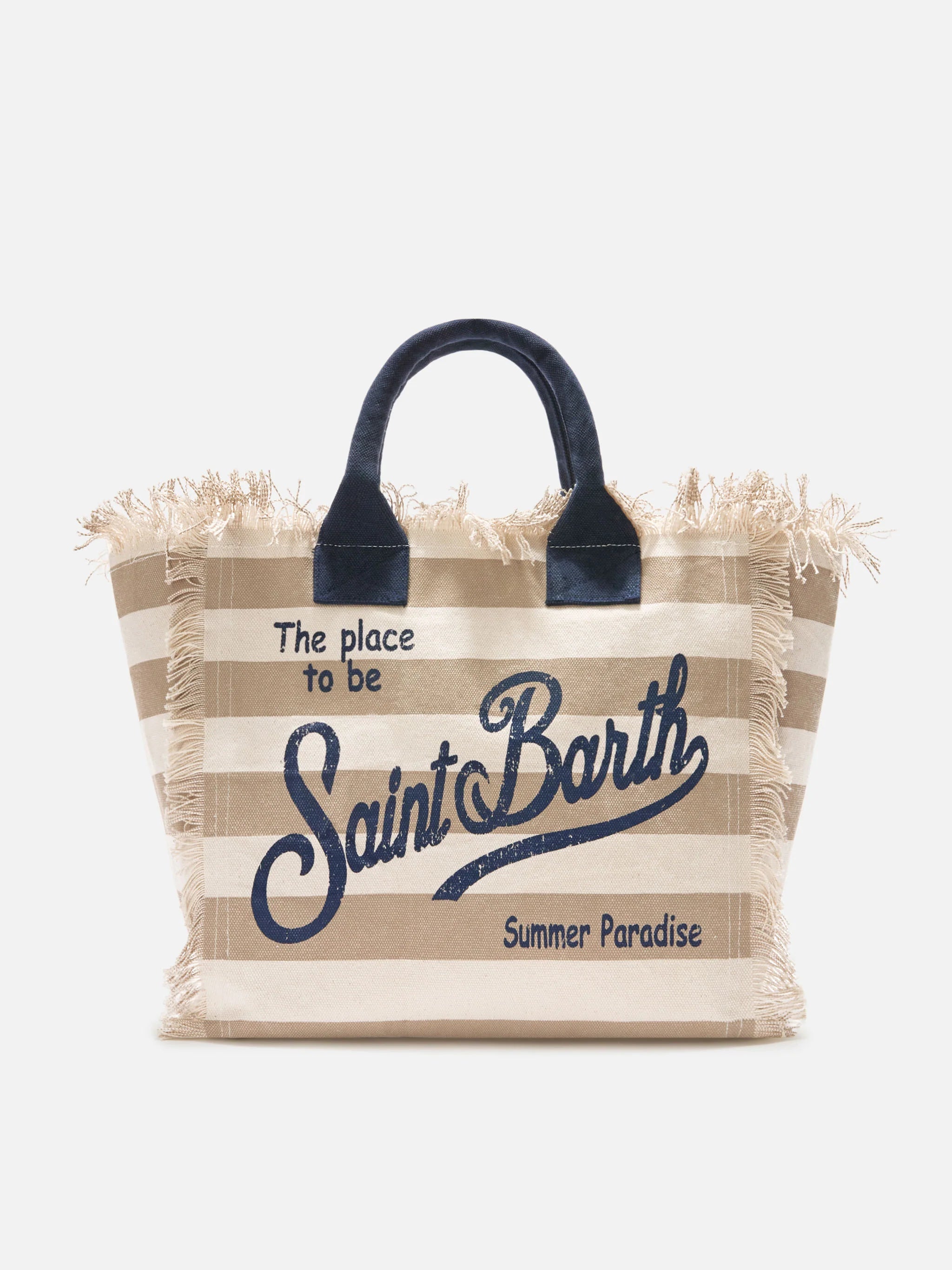 PORTO SEGRETO® - BORSA DA MARE IN COTONE BEIGE